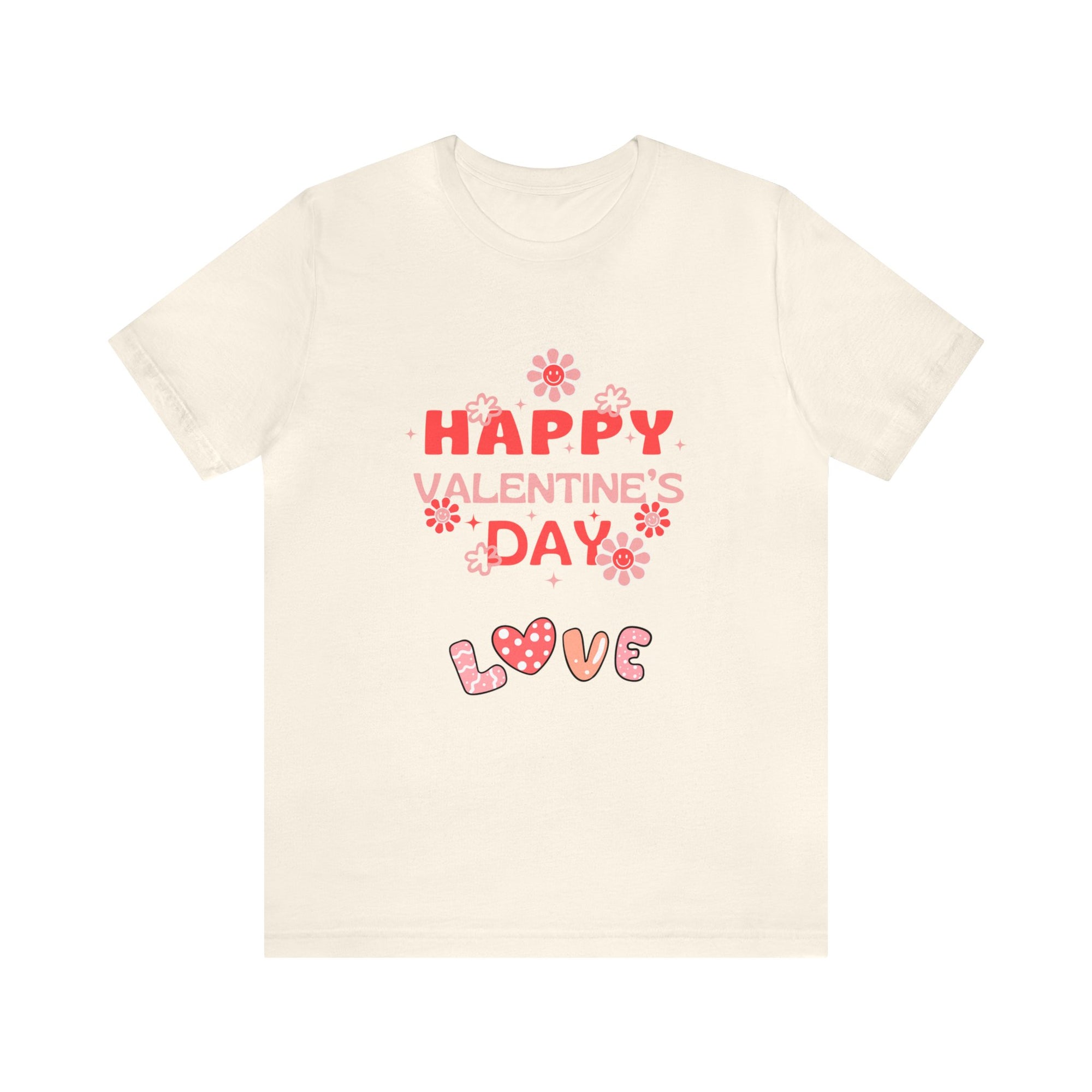 Happy Valentine Day Love Customized Unisex Jersey Short Sleeve Tee