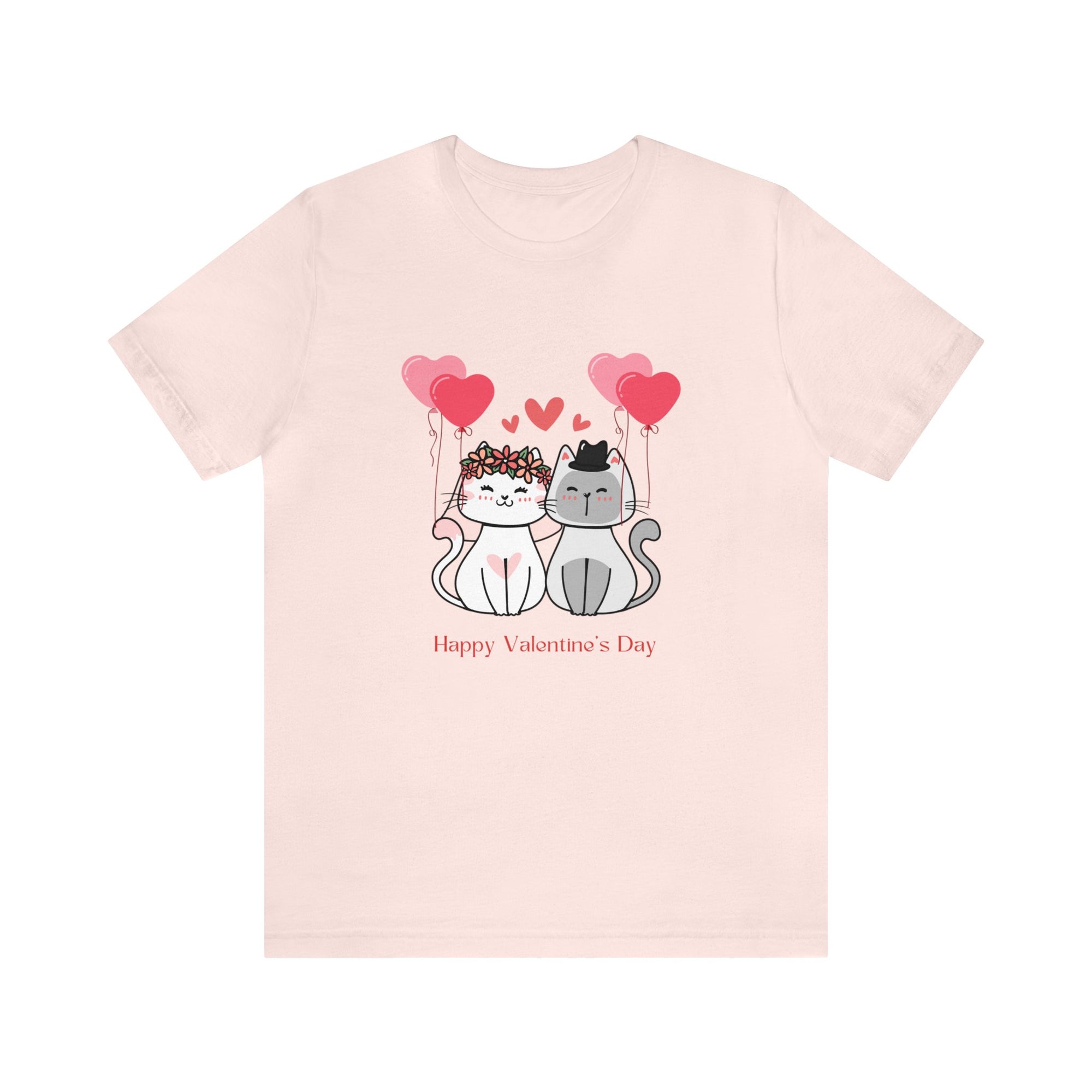 Happy Valentine's Day Customized Unisex Jersey Short Sleeve Tee