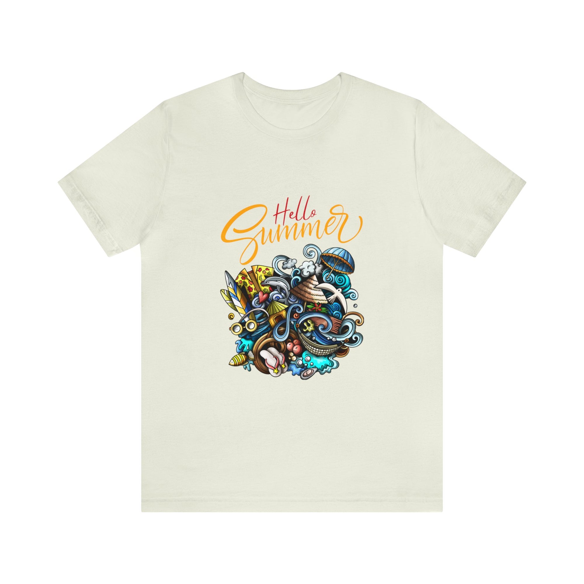 Hello Summer Customized Unisex Jersey Short Sleeve Tee