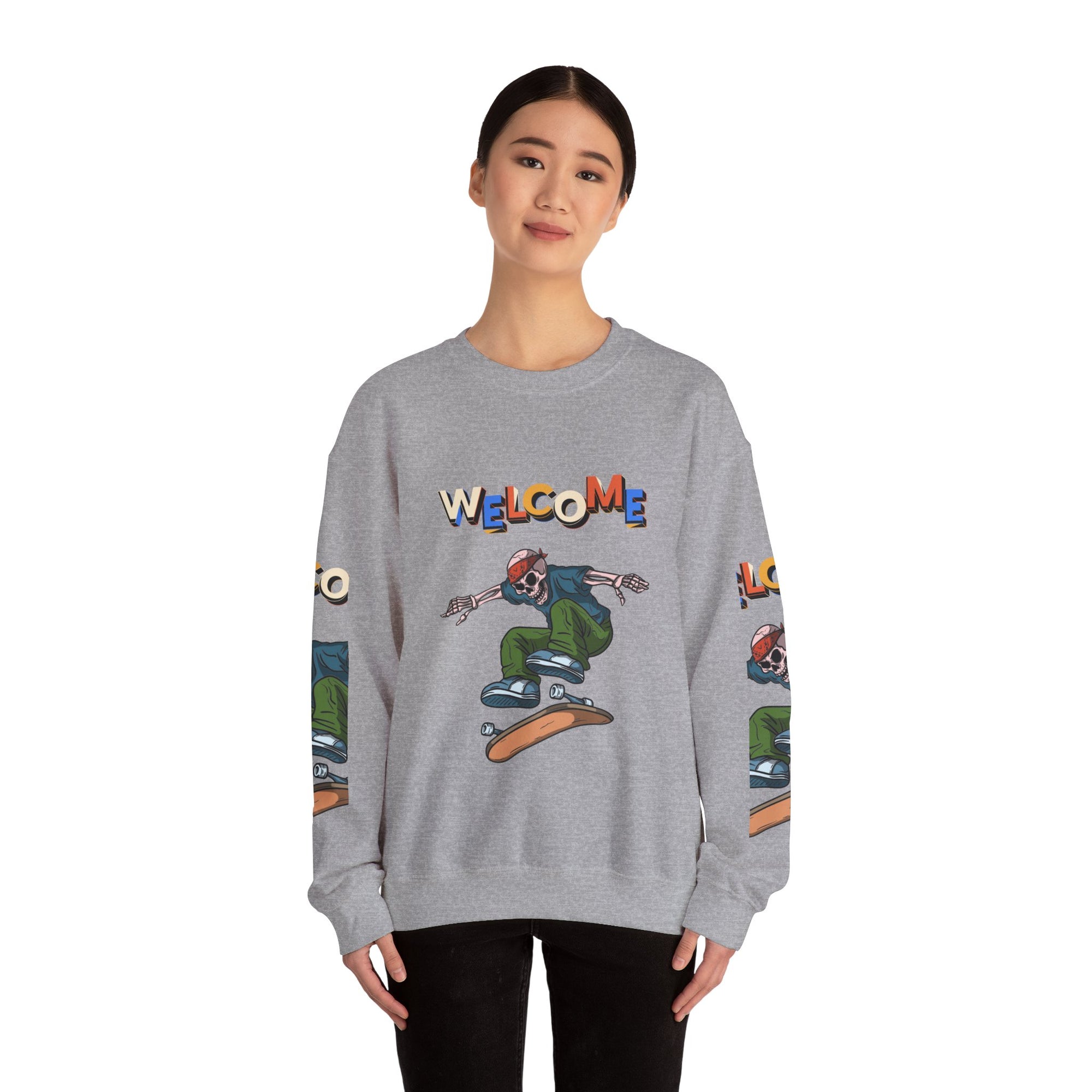 Welcome Skaters Customized Unisex Heavy Blend™ Crewneck Sweatshirt