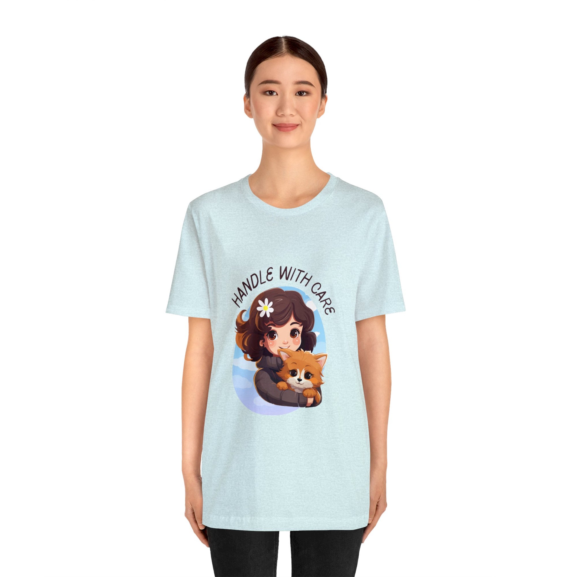 Handle With Care Customized Unisex Jersey Short Sleeve Tee