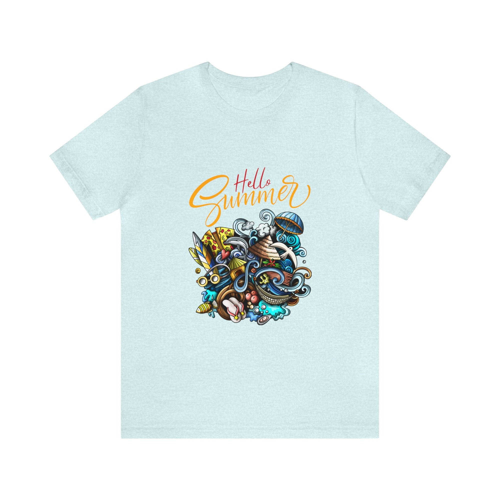 Hello Summer Customized Unisex Jersey Short Sleeve Tee