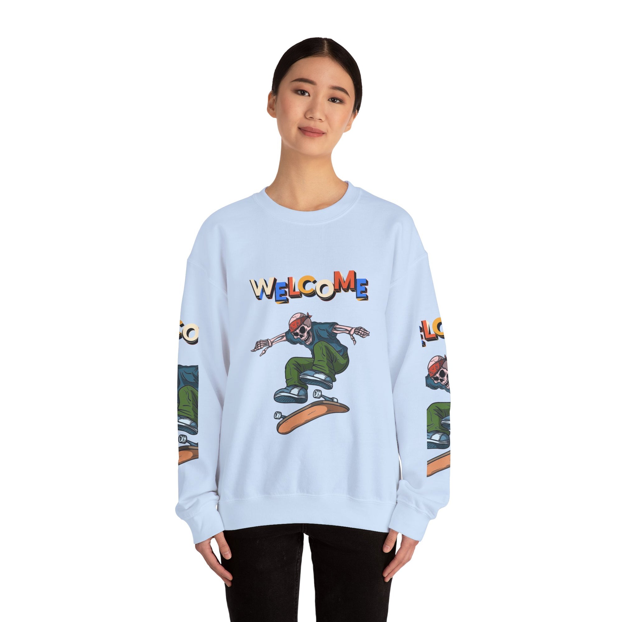 Welcome Skaters Customized Unisex Heavy Blend™ Crewneck Sweatshirt