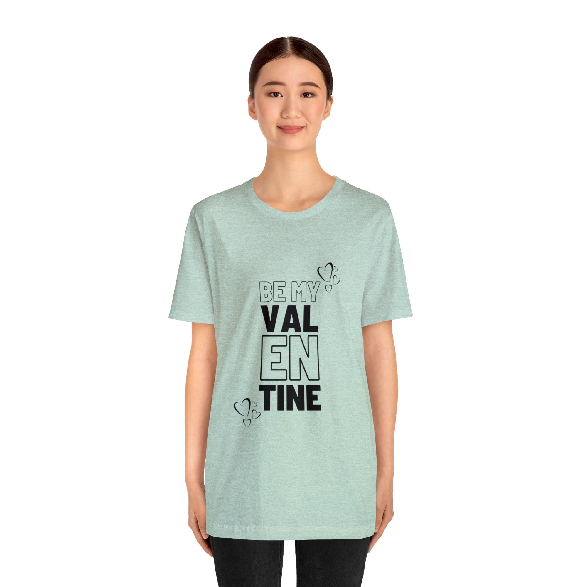 Be My Valentine Customized Unisex Jersey Short Sleeve Tee For Your Love