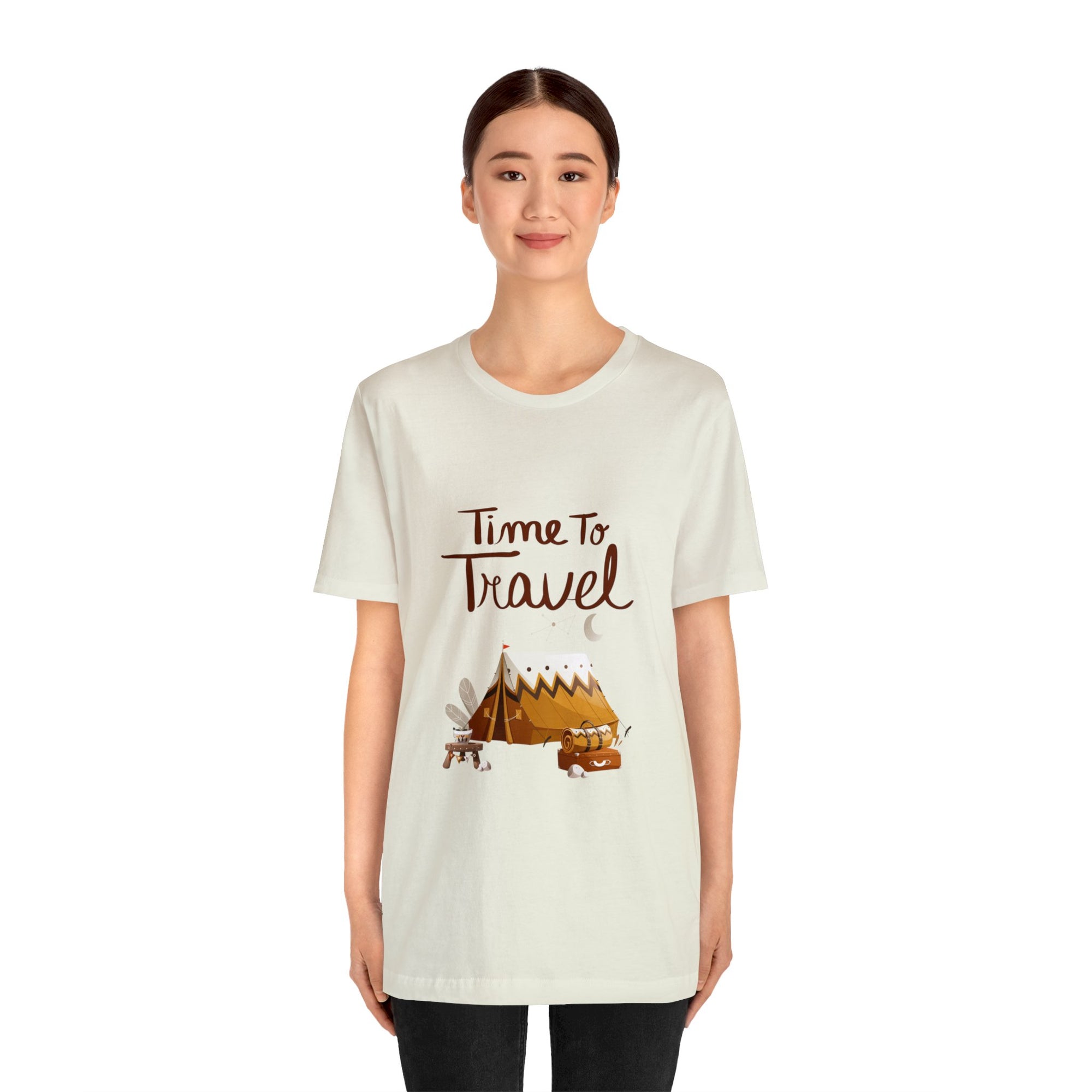 Time To Travel Customized Unisex Jersey Short Sleeve Tee