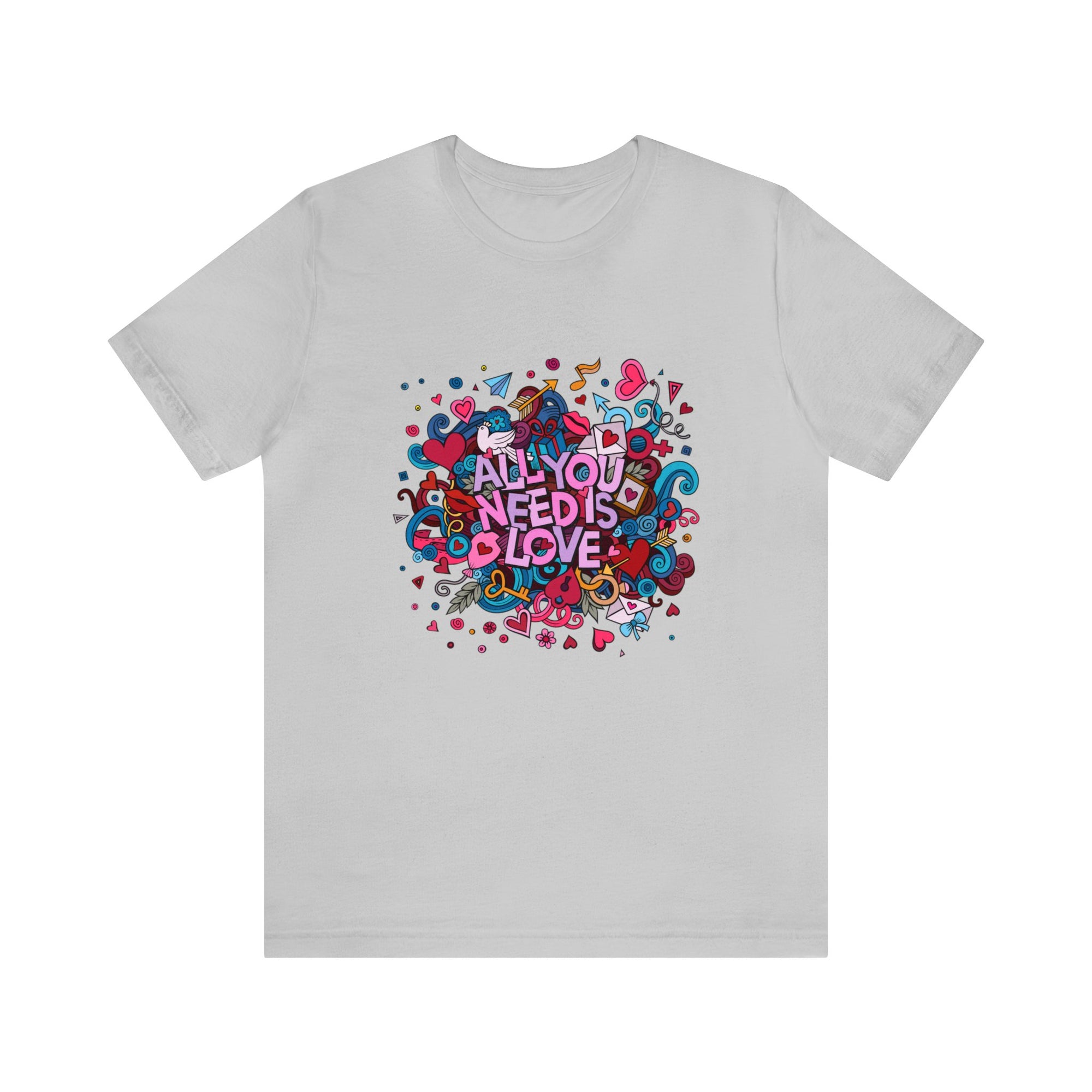 All You Need is Love Customized Unisex Jersey Short Sleeve Tee