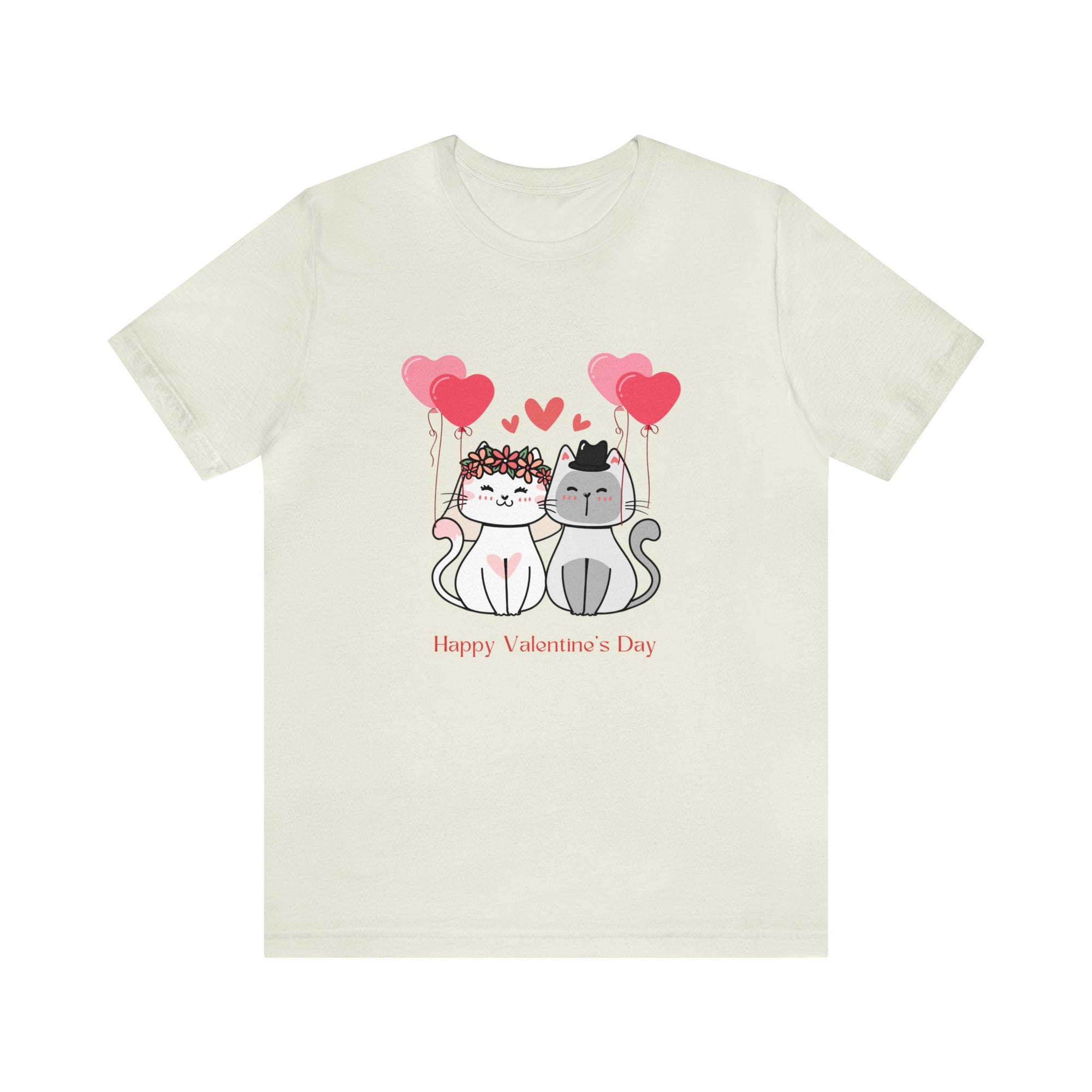 Happy Valentine's Day Customized Unisex Jersey Short Sleeve Tee