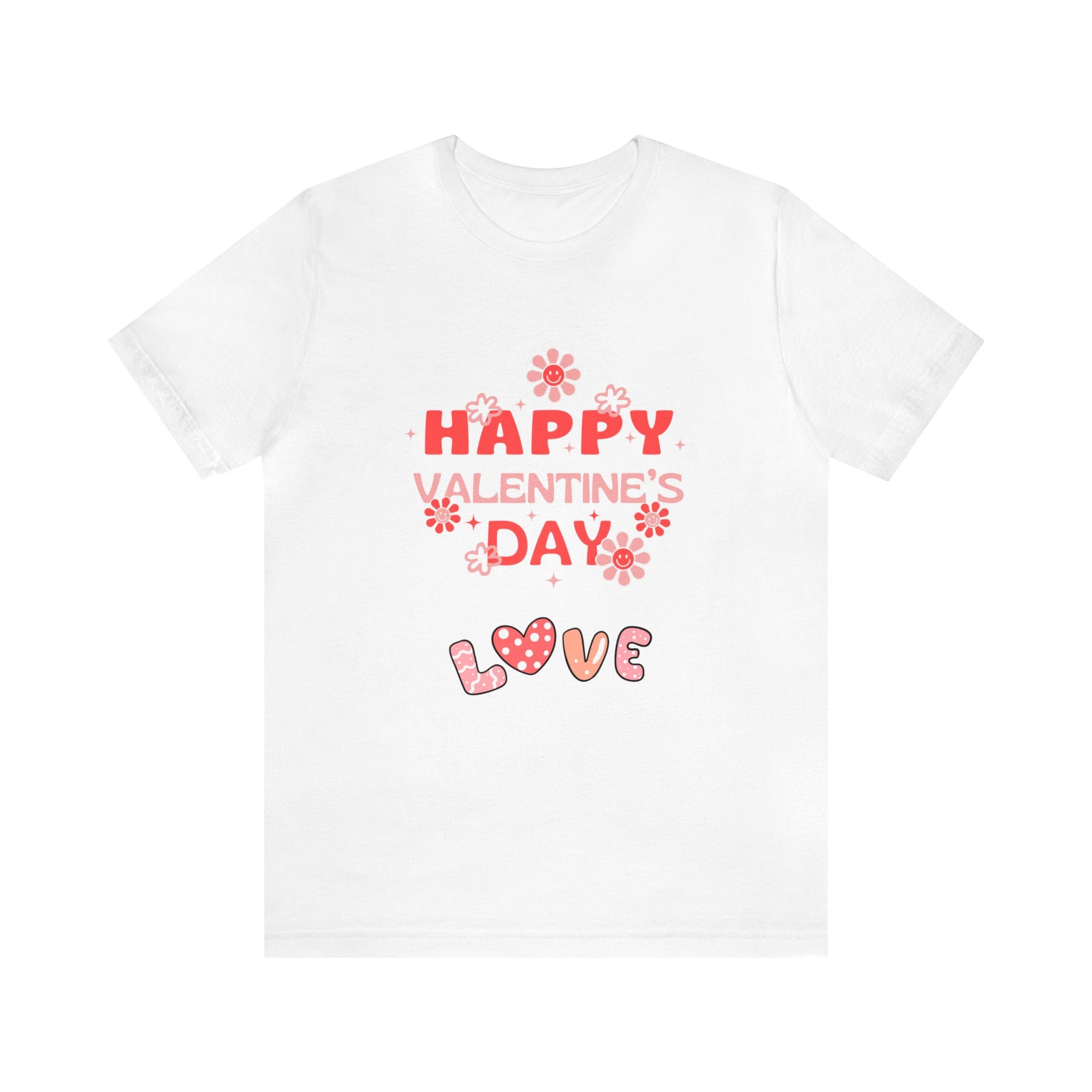 Happy Valentine Day Love Customized Unisex Jersey Short Sleeve Tee