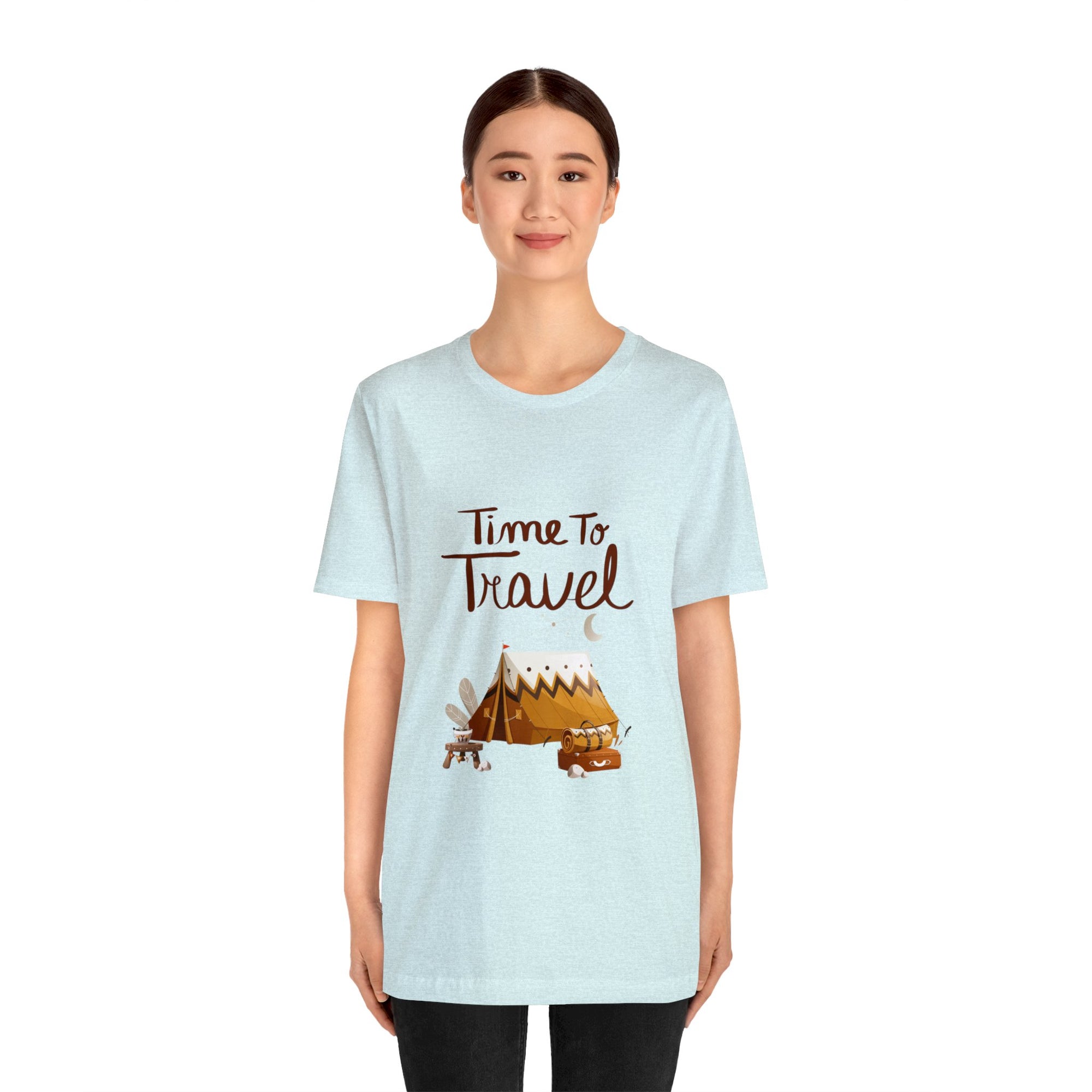 Time To Travel Customized Unisex Jersey Short Sleeve Tee