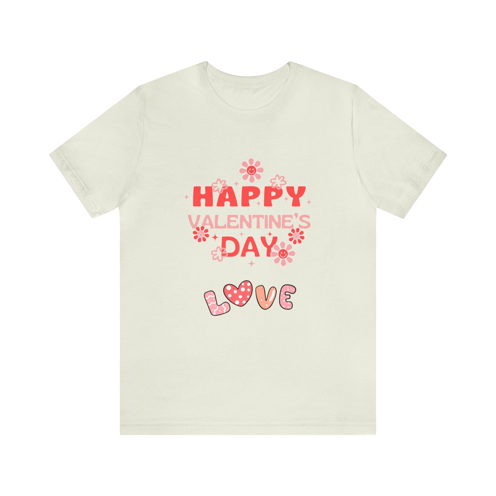 Happy Valentine Day Love Customized Unisex Jersey Short Sleeve Tee