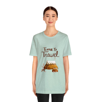 Time To Travel Customized Unisex Jersey Short Sleeve Tee
