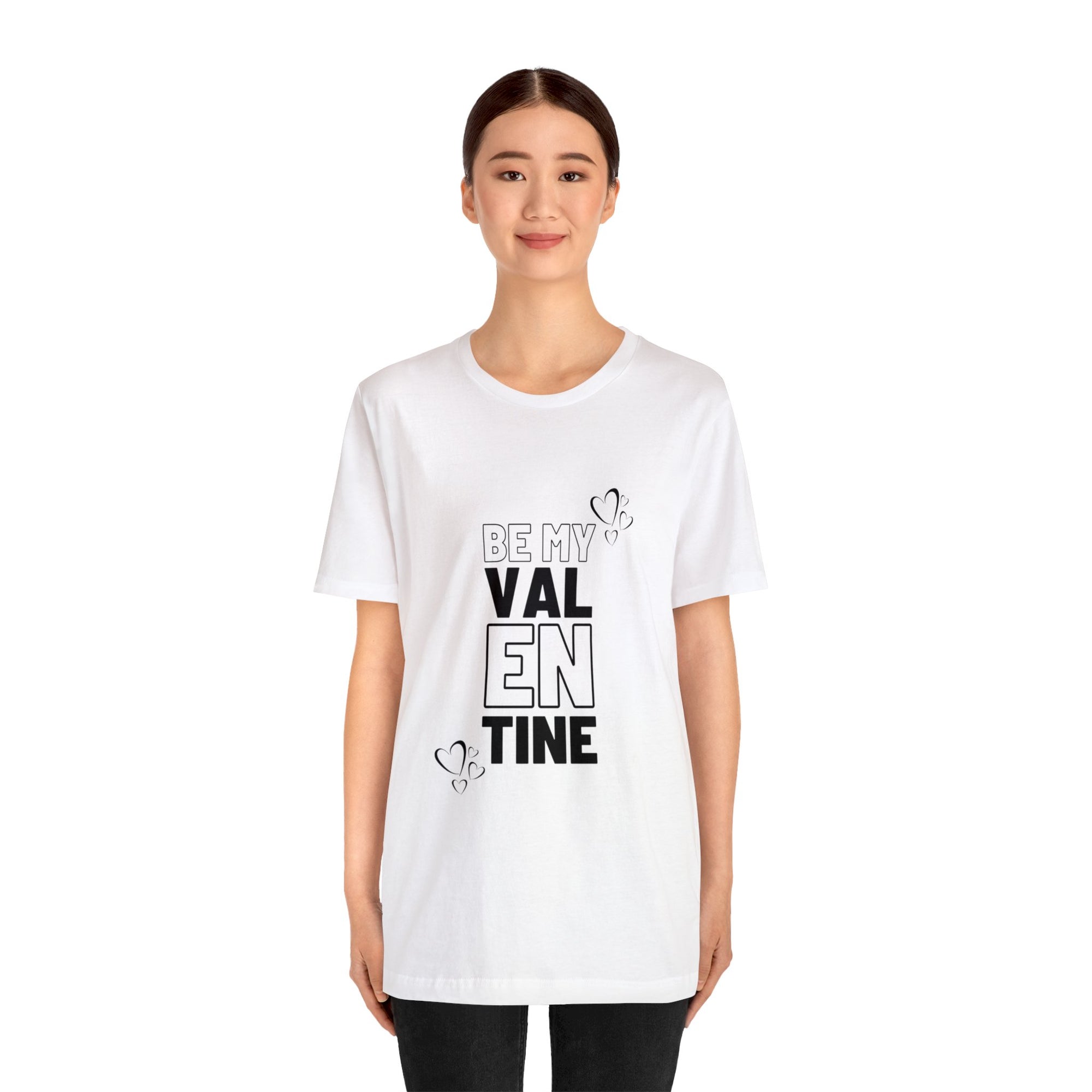 Be My Valentine Customized Unisex Jersey Short Sleeve Tee For Your Love