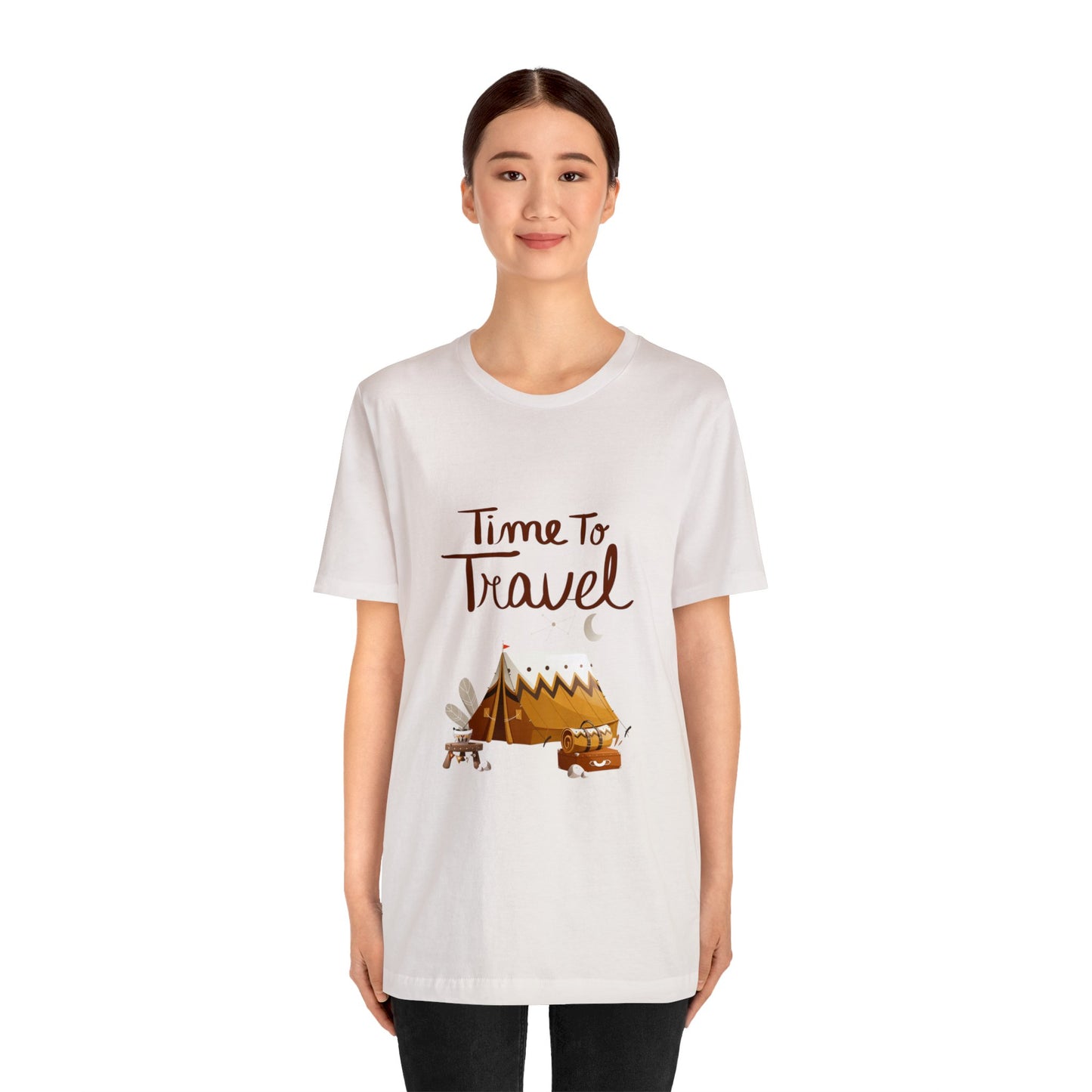 Time To Travel Customized Unisex Jersey Short Sleeve Tee