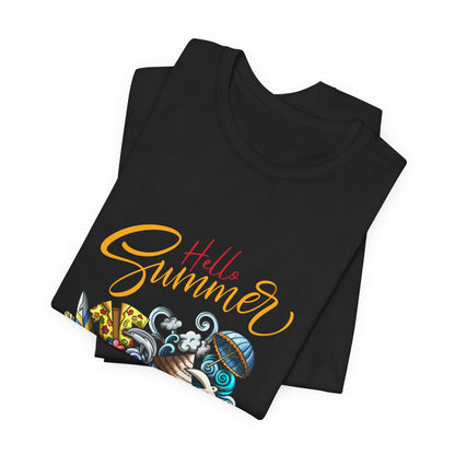 Hello Summer Customized Unisex Jersey Short Sleeve Tee