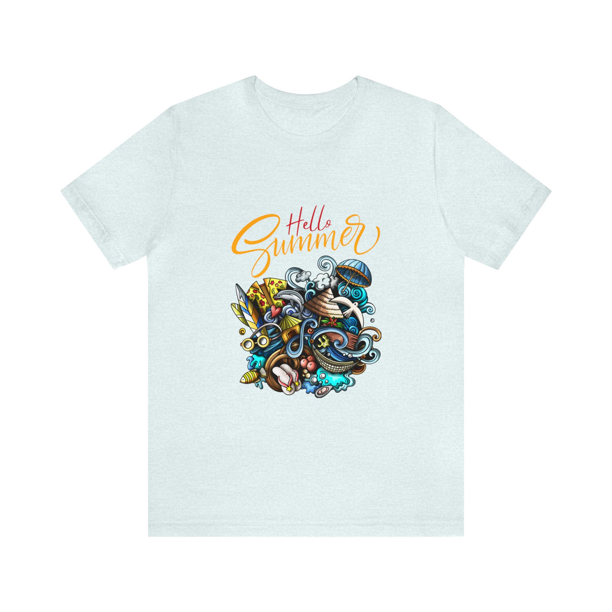 Hello Summer Customized Unisex Jersey Short Sleeve Tee