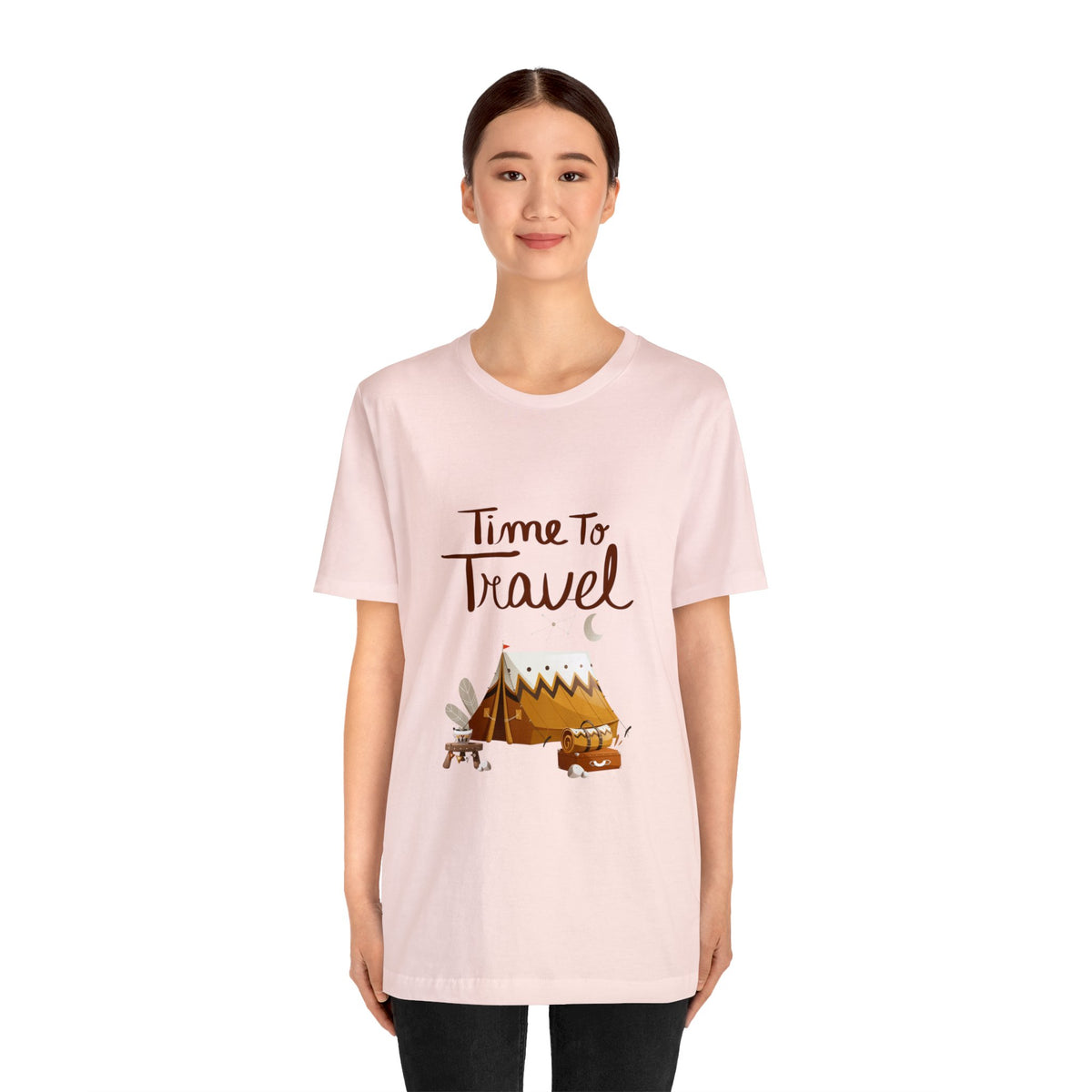 Time To Travel Customized Unisex Jersey Short Sleeve Tee