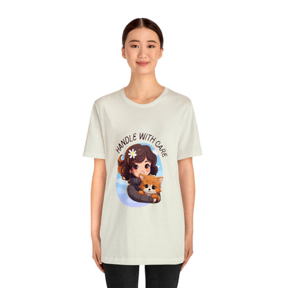 Handle With Care Customized Unisex Jersey Short Sleeve Tee