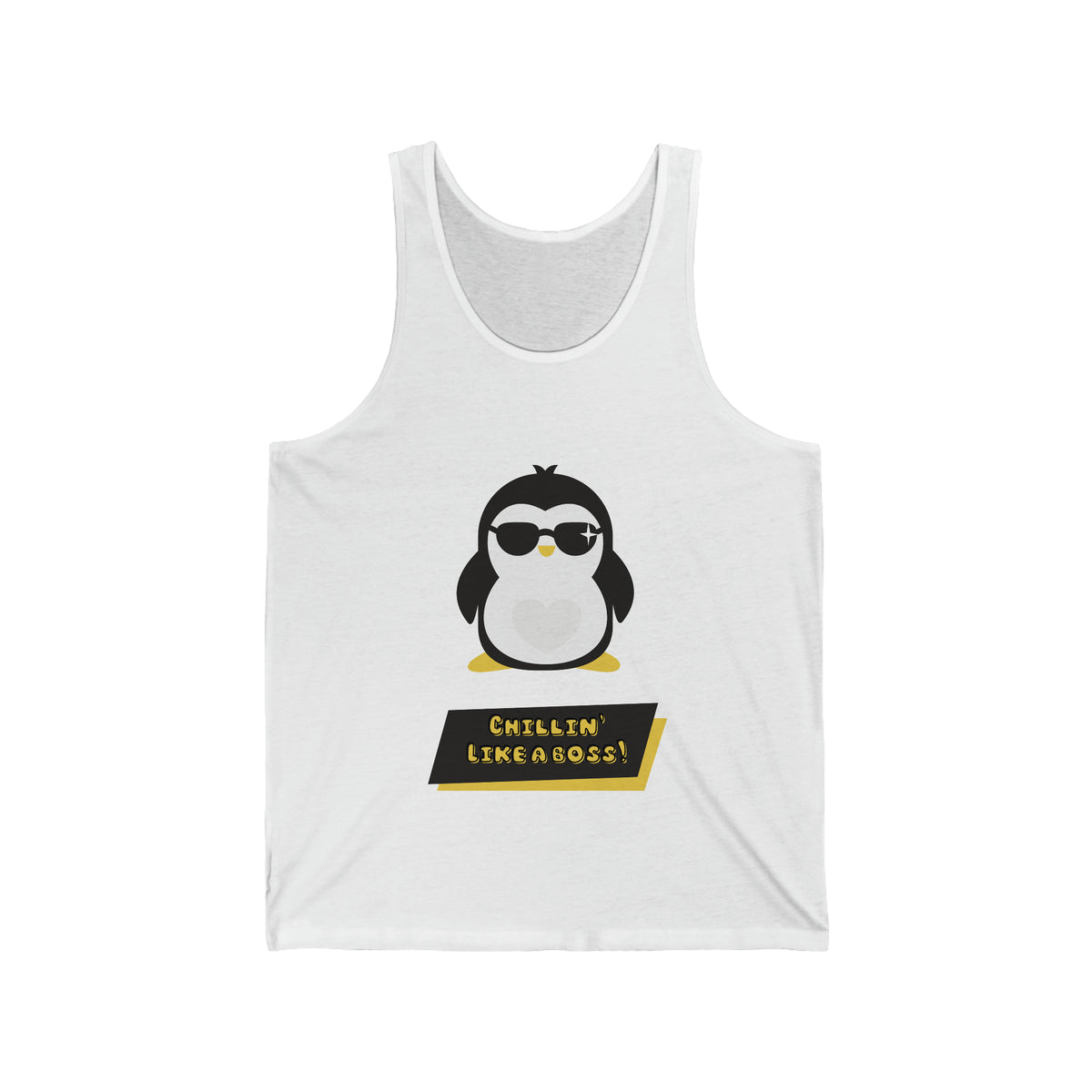 Chilling Like a Boss Customized Unisex Jersey Tank