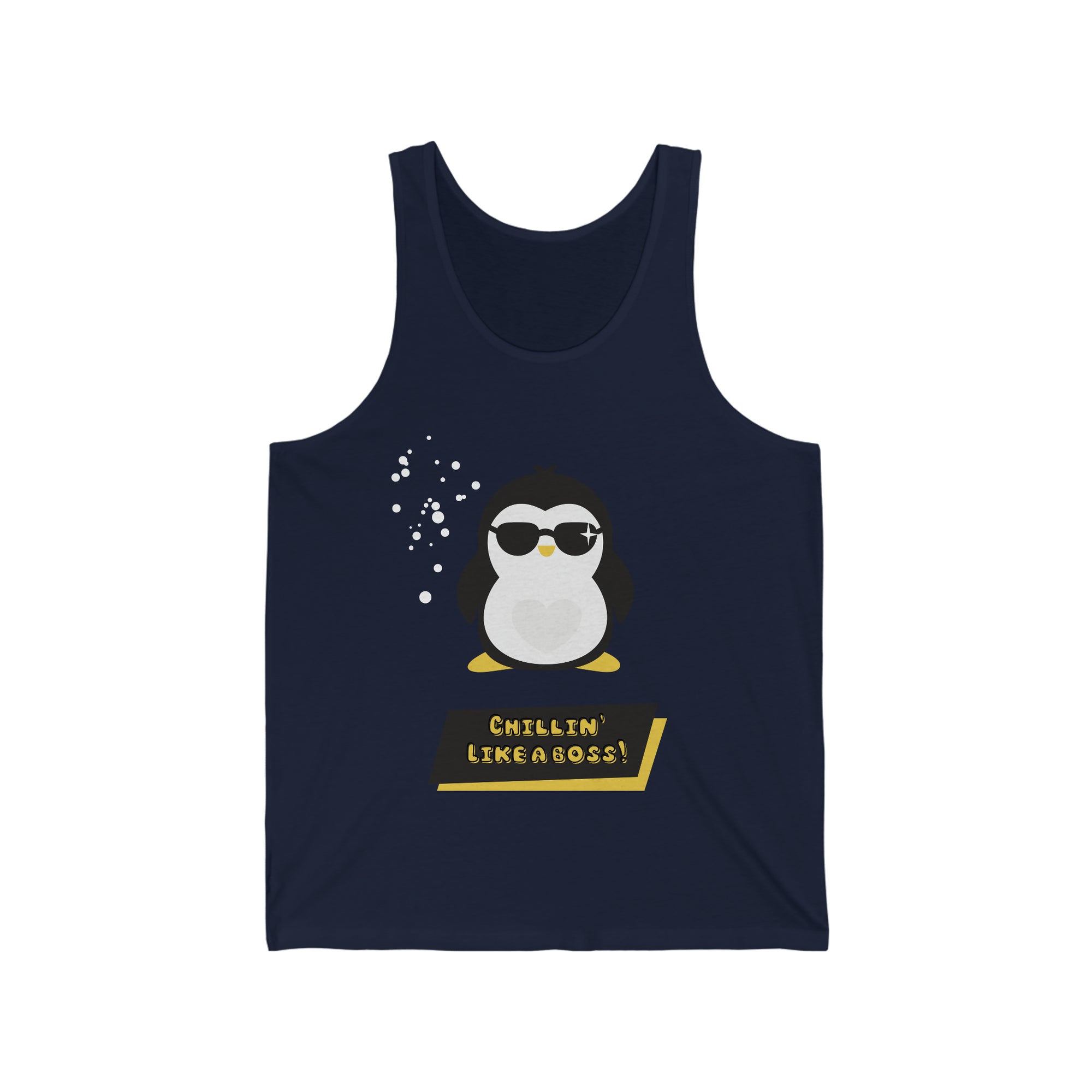 Chilling Like a Boss Customized Unisex Jersey Tank