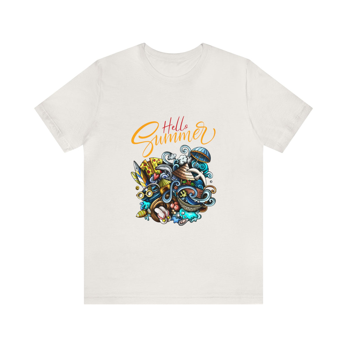 Hello Summer Customized Unisex Jersey Short Sleeve Tee