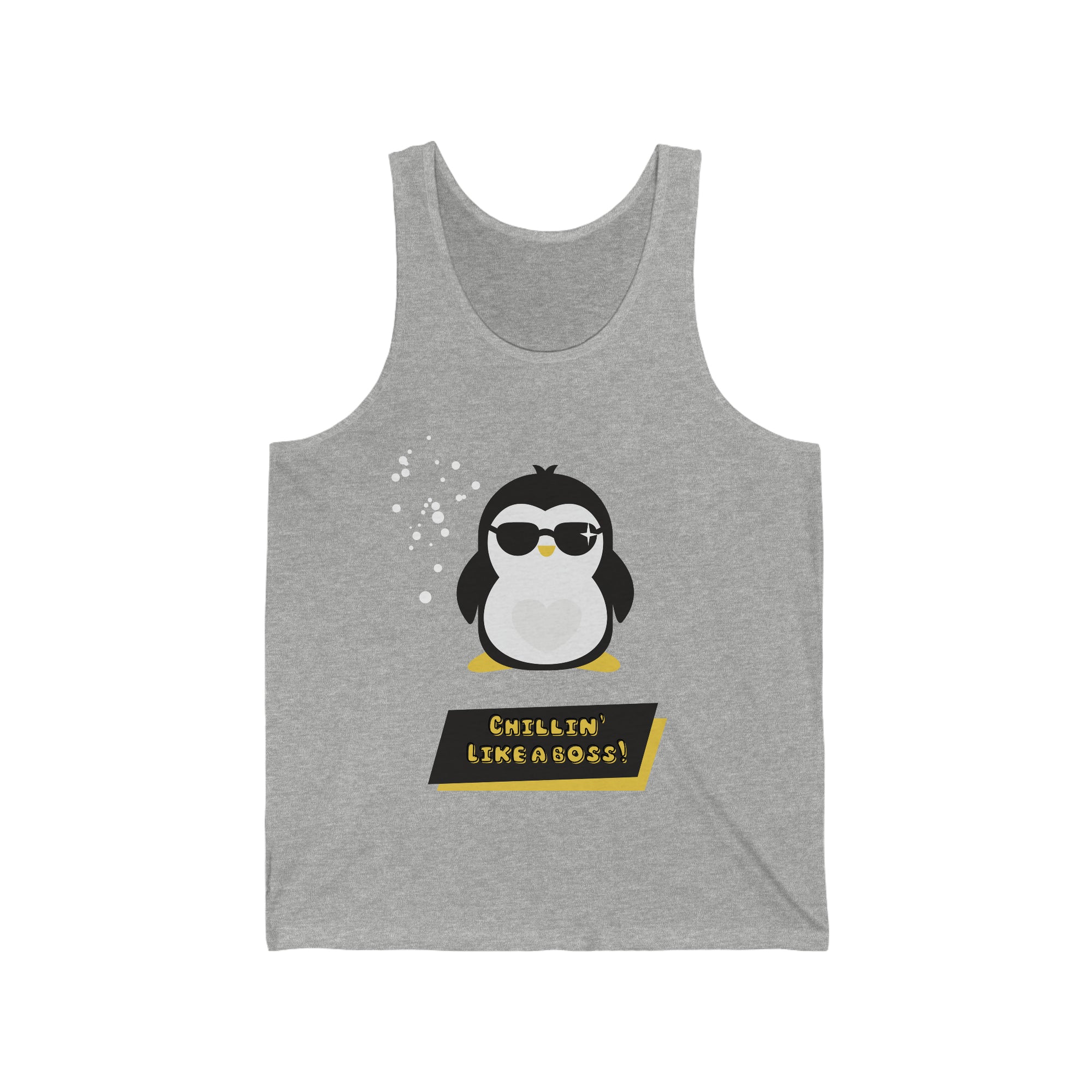 Chilling Like a Boss Customized Unisex Jersey Tank