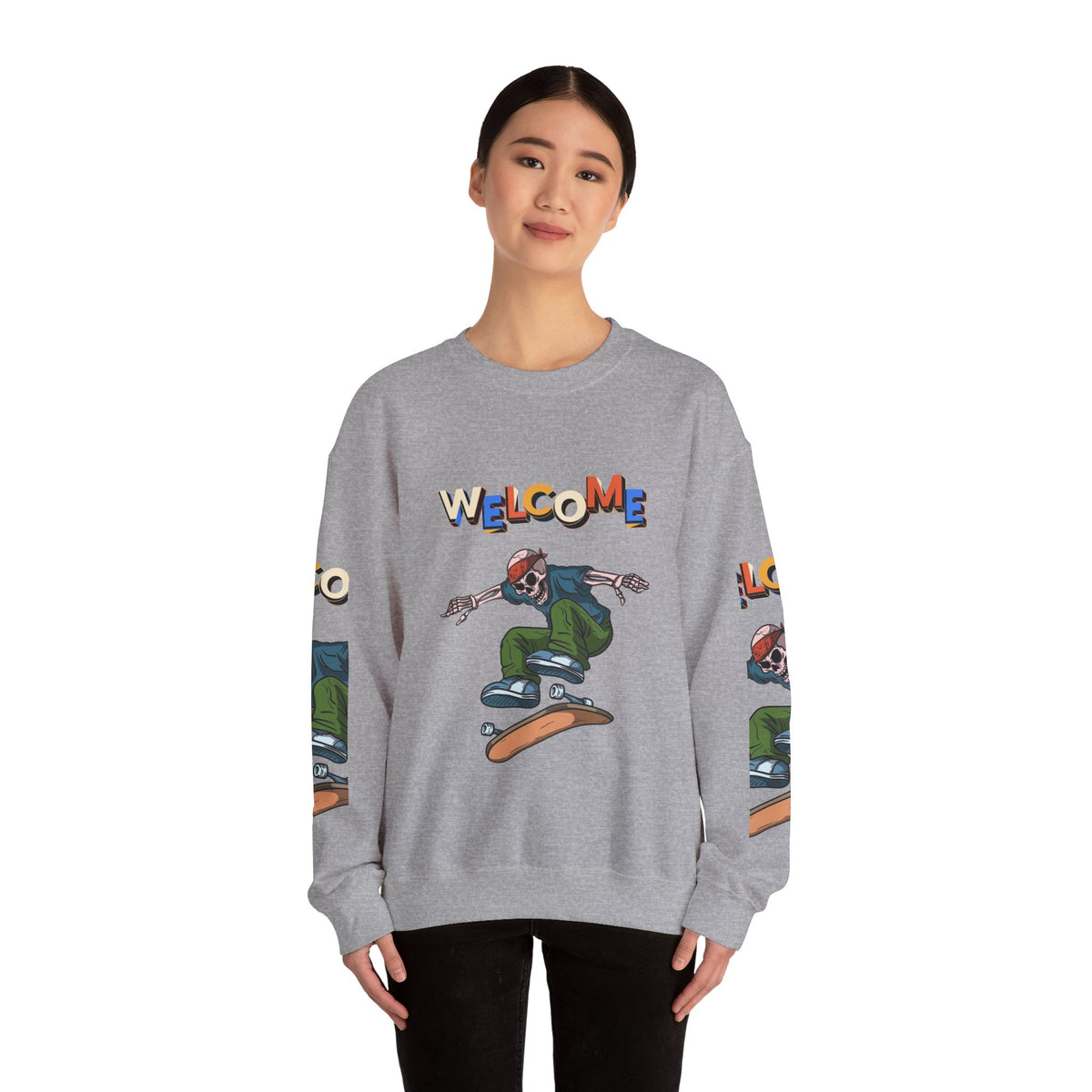 Welcome Skaters Customized Unisex Heavy Blend™ Crewneck Sweatshirt