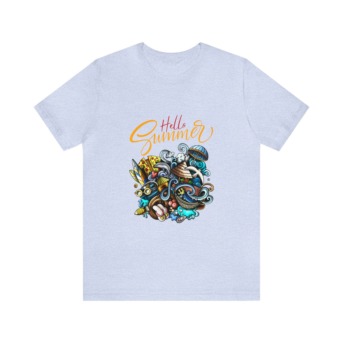 Hello Summer Customized Unisex Jersey Short Sleeve Tee