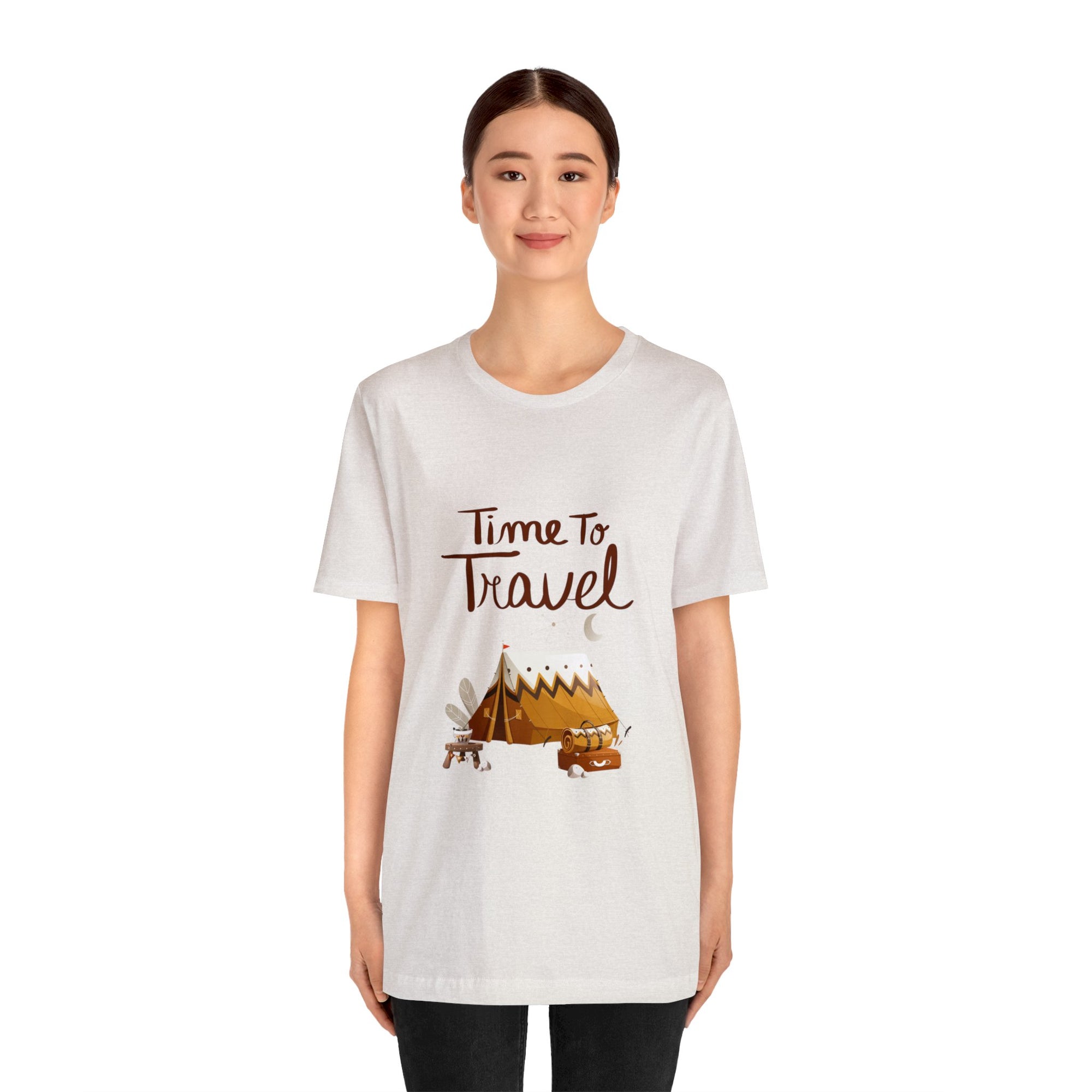 Time To Travel Customized Unisex Jersey Short Sleeve Tee