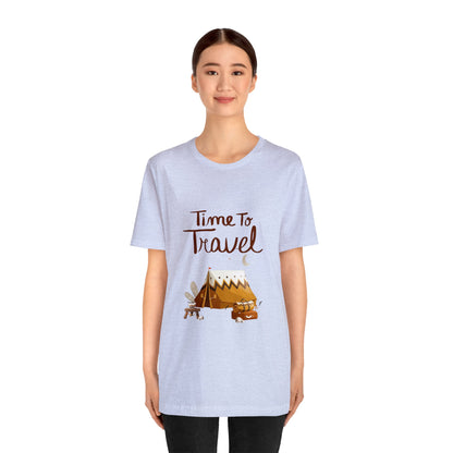 Time To Travel Customized Unisex Jersey Short Sleeve Tee