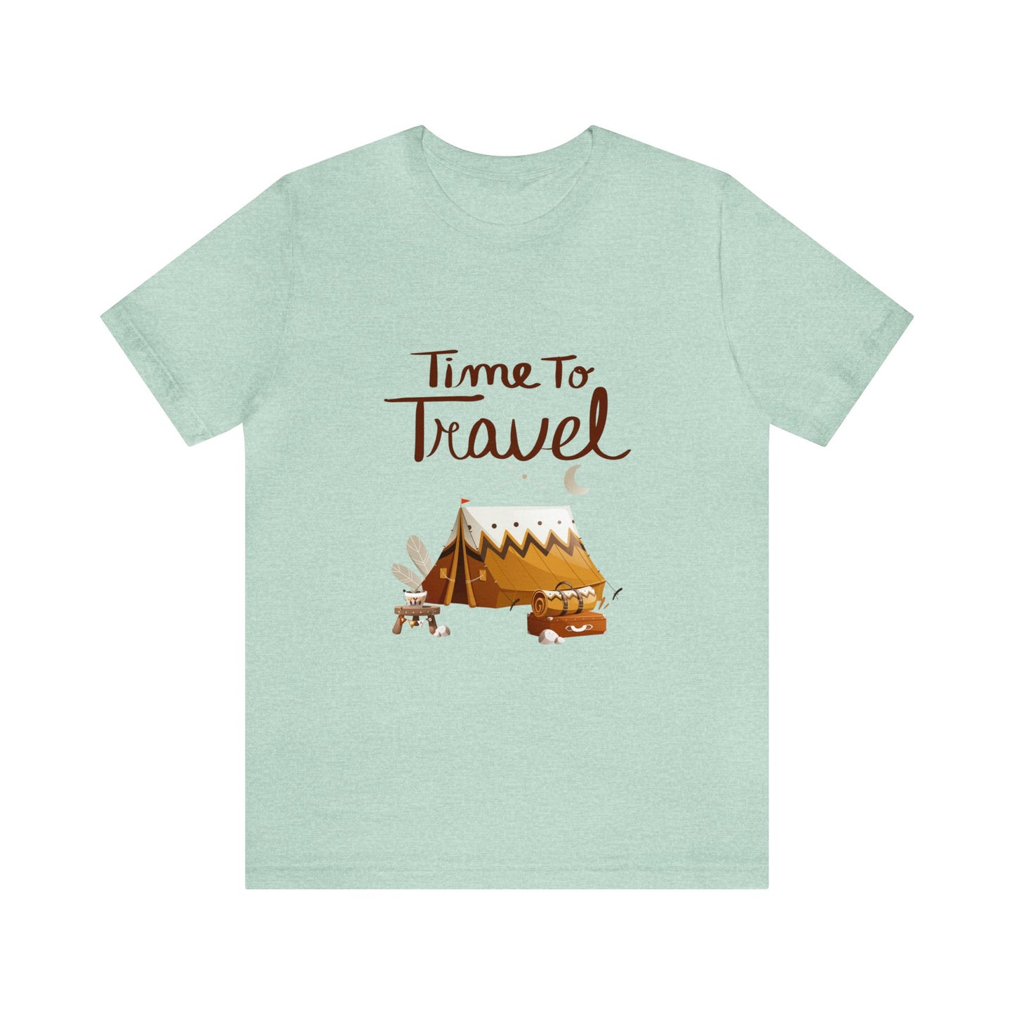 Time To Travel Customized Unisex Jersey Short Sleeve Tee