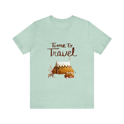 Time To Travel Customized Unisex Jersey Short Sleeve Tee