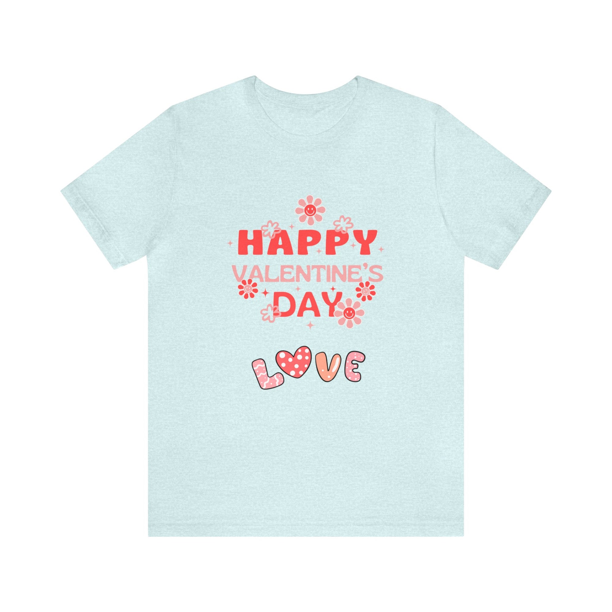 Happy Valentine Day Love Customized Unisex Jersey Short Sleeve Tee