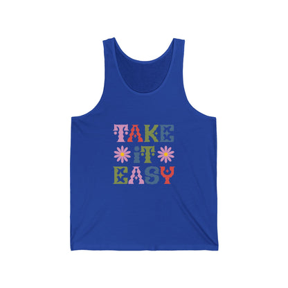 Take it Easy Customized Unisex Jersey Tank