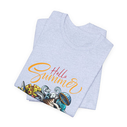 Hello Summer Customized Unisex Jersey Short Sleeve Tee
