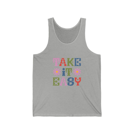 Take it Easy Customized Unisex Jersey Tank