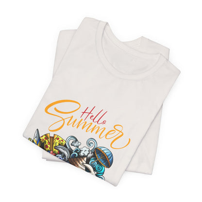 Hello Summer Customized Unisex Jersey Short Sleeve Tee