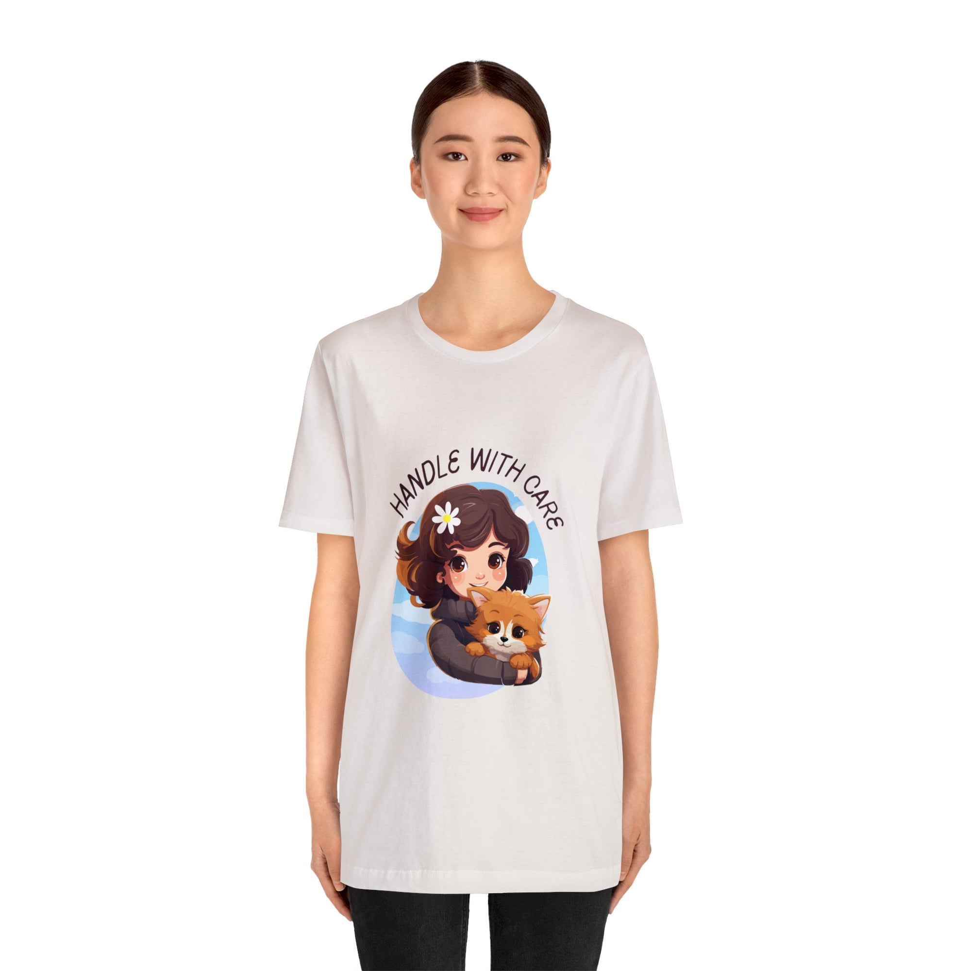 Handle With Care Customized Unisex Jersey Short Sleeve Tee