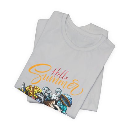 Hello Summer Customized Unisex Jersey Short Sleeve Tee