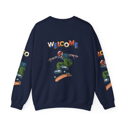 Welcome Skaters Customized Unisex Heavy Blend™ Crewneck Sweatshirt