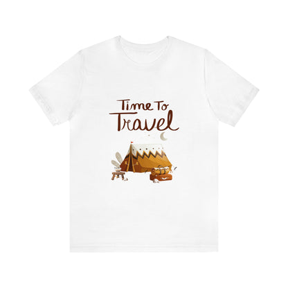 Time To Travel Customized Unisex Jersey Short Sleeve Tee
