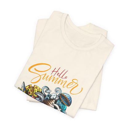 Hello Summer Customized Unisex Jersey Short Sleeve Tee