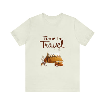 Time To Travel Customized Unisex Jersey Short Sleeve Tee
