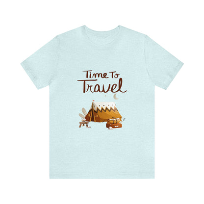 Time To Travel Customized Unisex Jersey Short Sleeve Tee