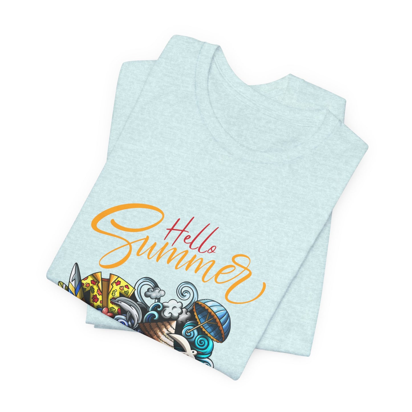 Hello Summer Customized Unisex Jersey Short Sleeve Tee