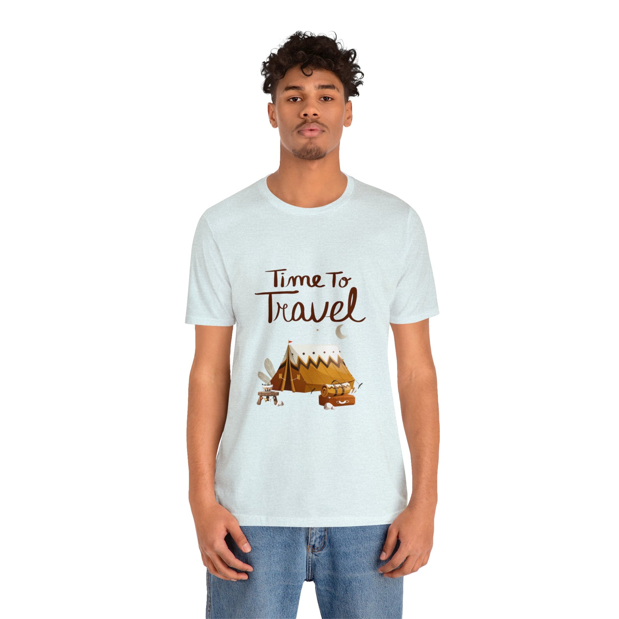Time To Travel Customized Unisex Jersey Short Sleeve Tee