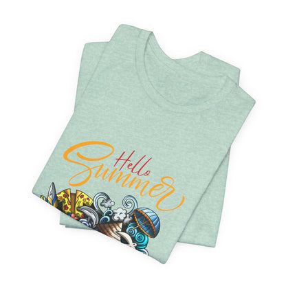 Hello Summer Customized Unisex Jersey Short Sleeve Tee