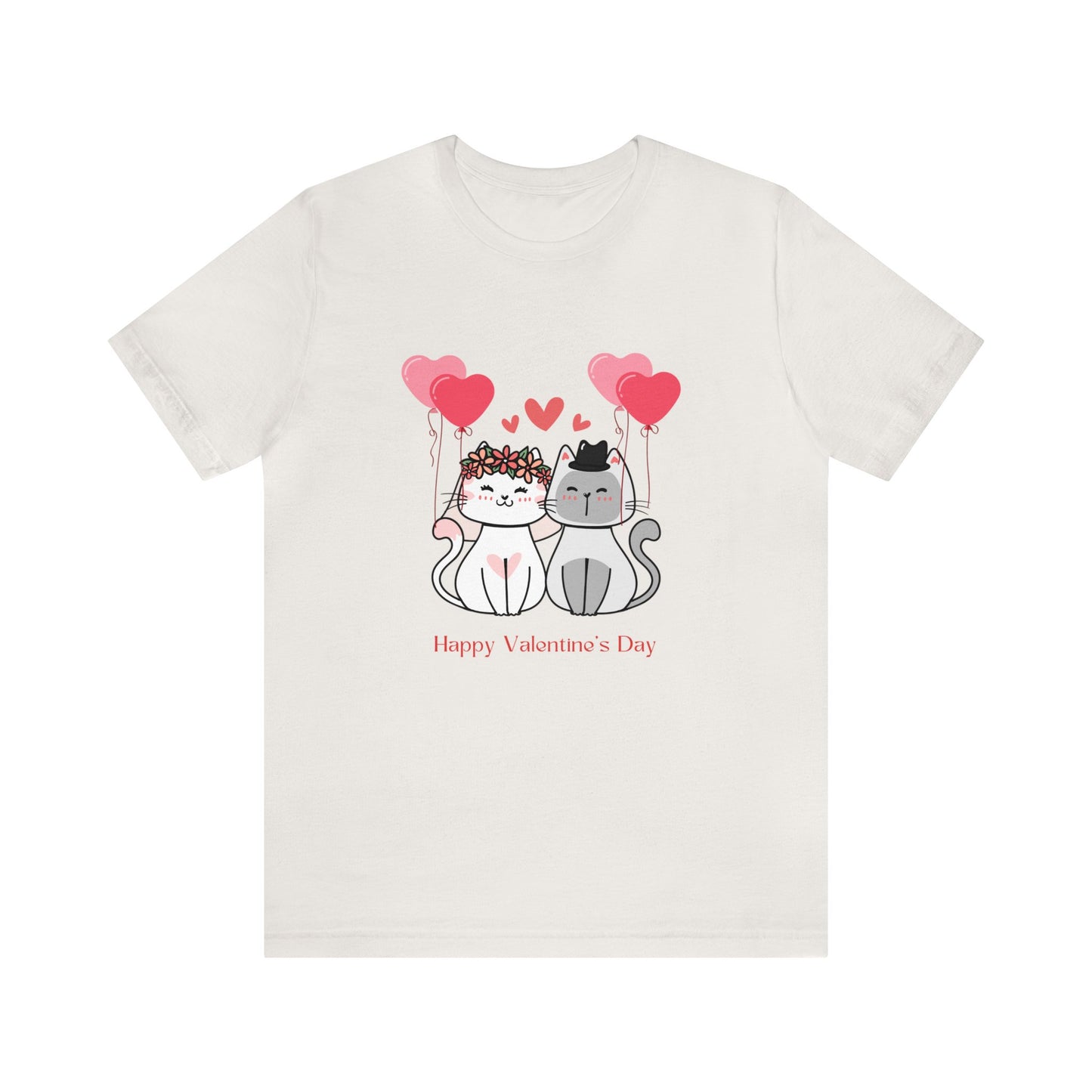 Happy Valentine's Day Customized Unisex Jersey Short Sleeve Tee