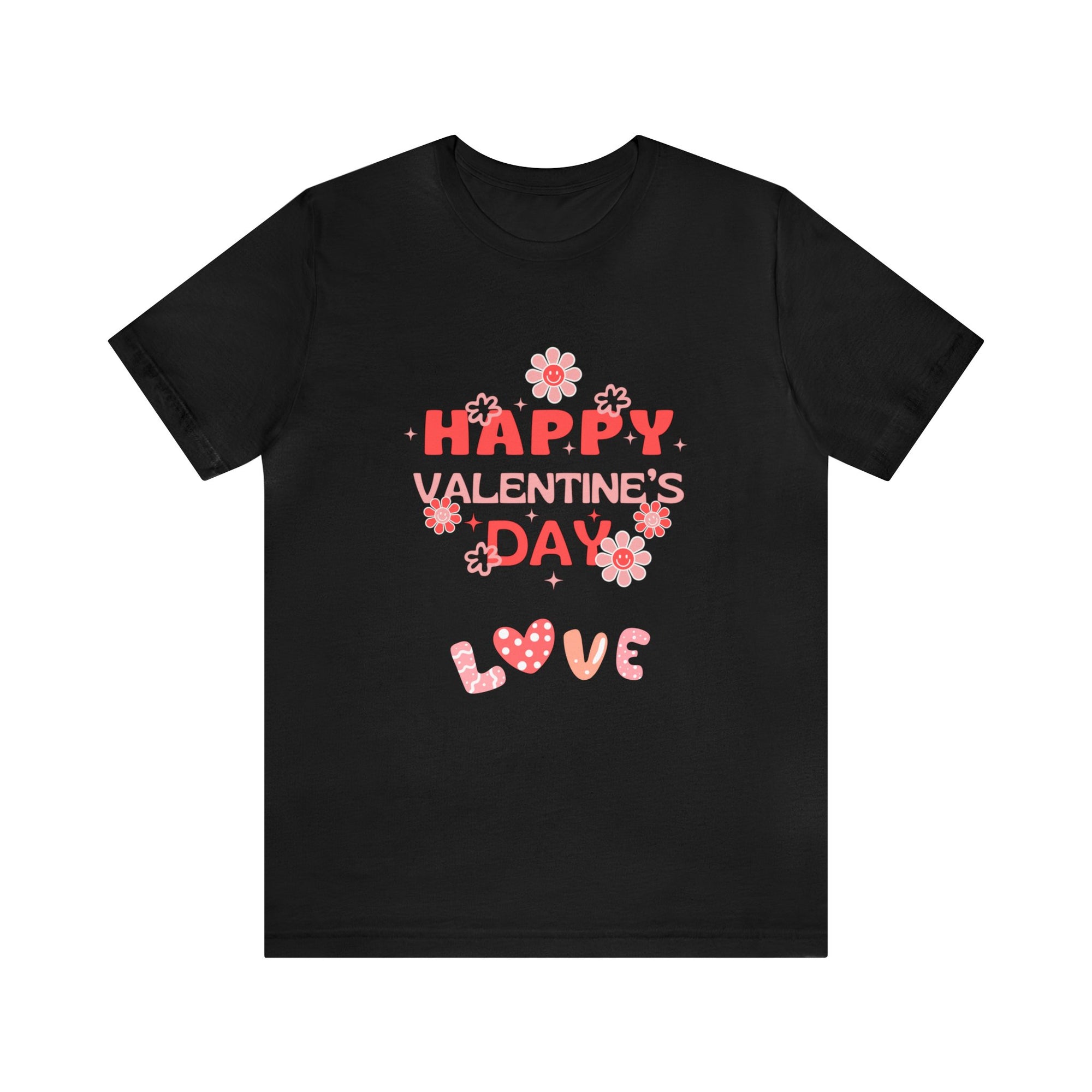 Happy Valentine Day Love Customized Unisex Jersey Short Sleeve Tee