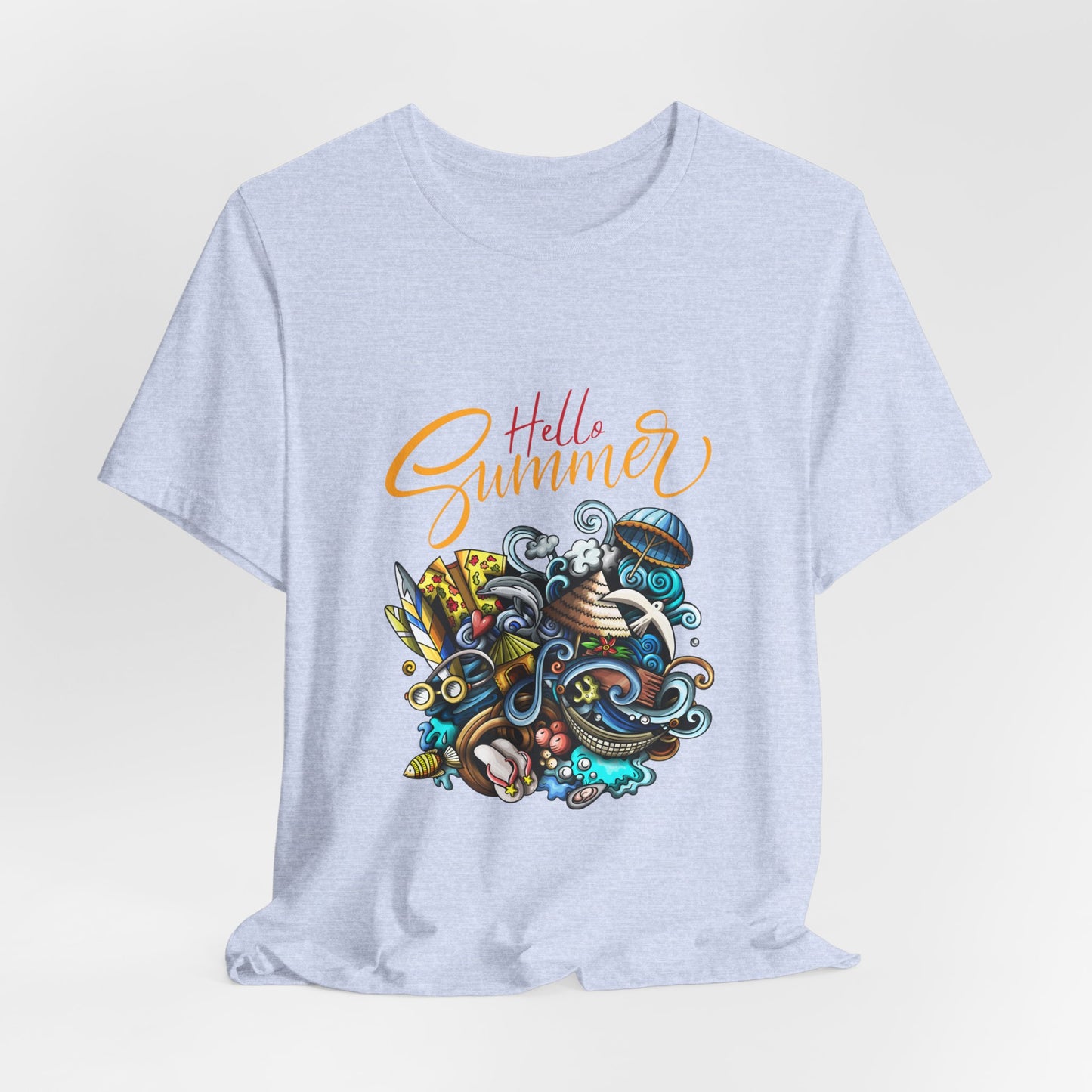 Hello Summer Customized Unisex Jersey Short Sleeve Tee