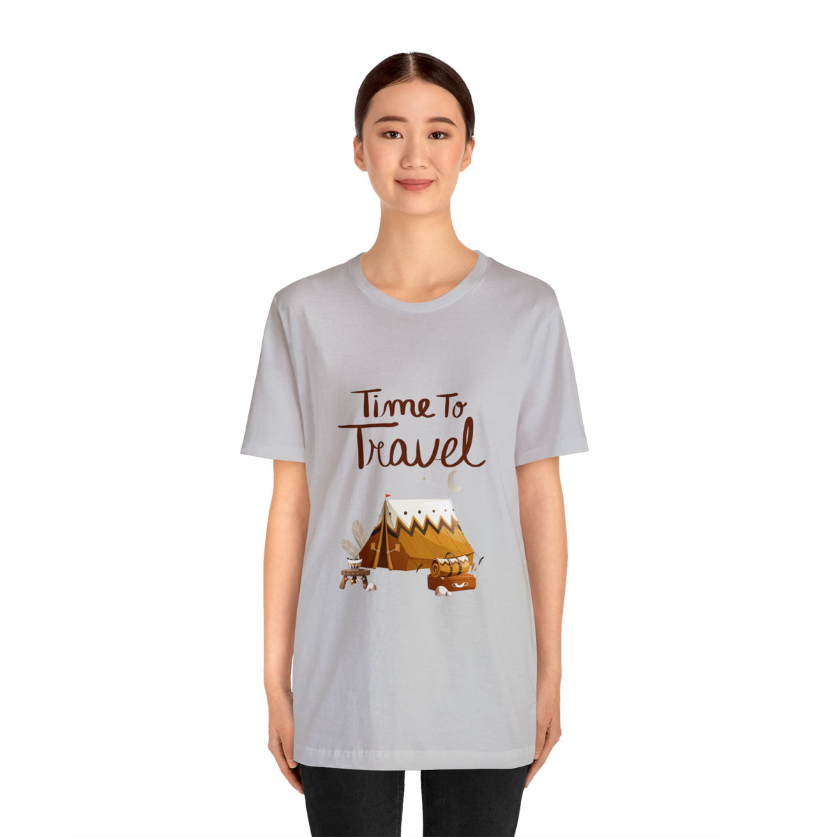Time To Travel Customized Unisex Jersey Short Sleeve Tee